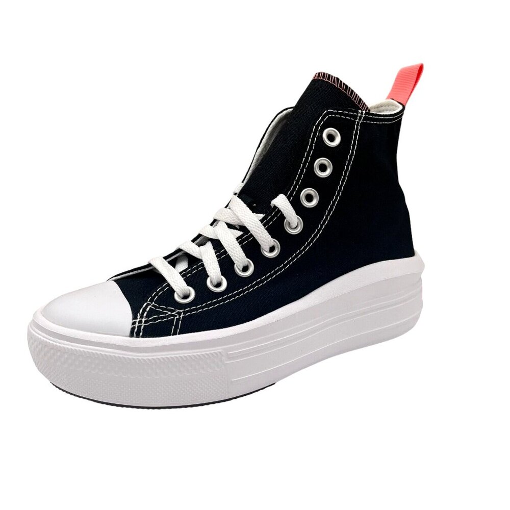 Converse Chuck Taylor All Star Move Youth Girls Platform Sneakers Size 6 Black - Picture 5 of 16